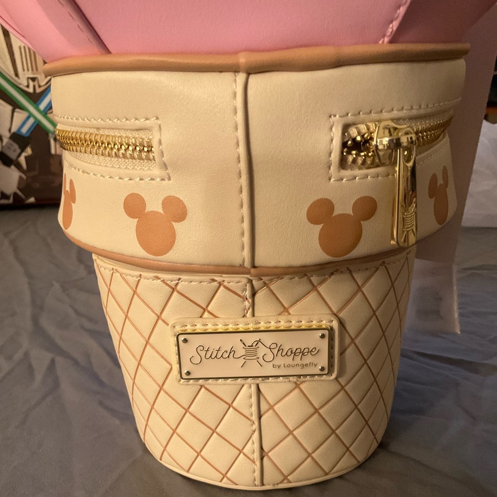 Disney Stitch Shoppe by Loungefly Disney Soft Serve Ice Cream Purse - Picture 3 of 15